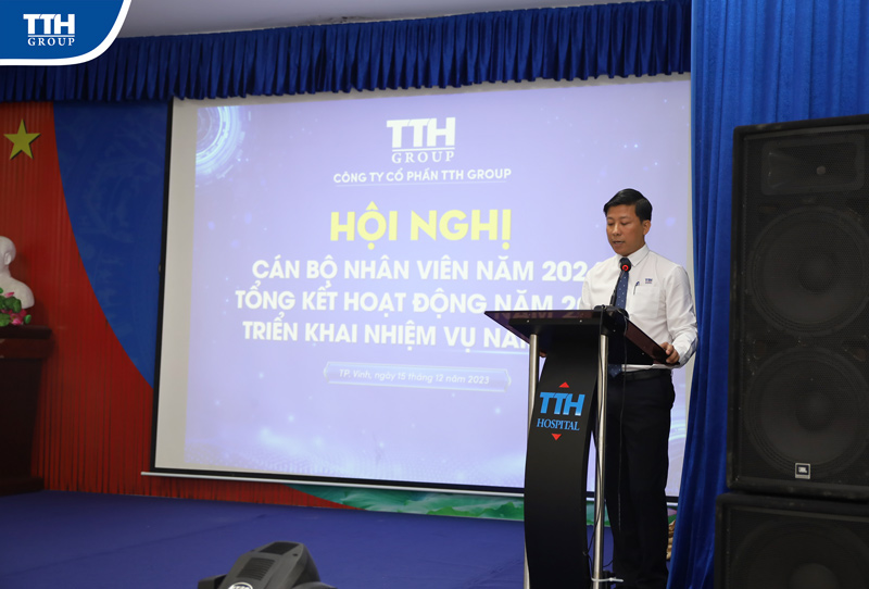 Hội nghị đã nghe báo cáo kết quả hoạt động năm 2023 của Tổng Công ty và Công ty CP Winmed Việt Nam