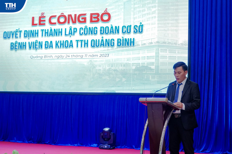 Ông Phan Thanh Hải - PGĐ Sở Y tế - Uỷ viên BCH LĐLĐ tỉnh, Chủ tịch Công đoàn ngành Y tế