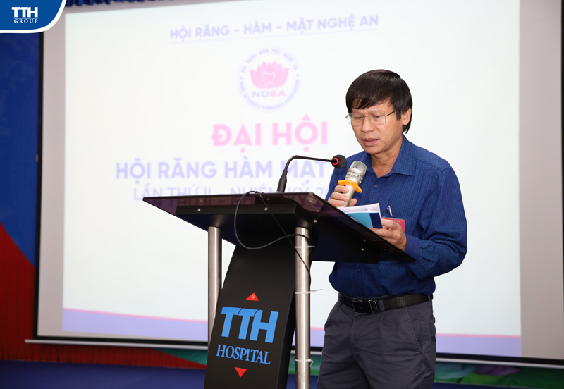 BS CKII Lê Xuân Thu - Phó Giám đốc Bệnh viện Y khoa Đại học Vinh, Phó Chủ tịch Hội RHM Nghệ An