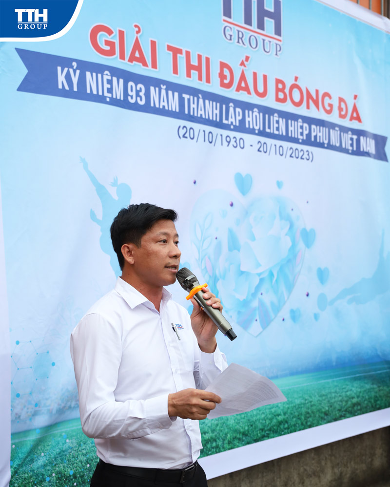 Giám đốc dự an Trần tiến phát biểu