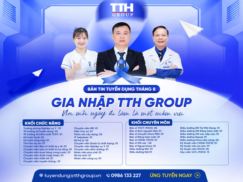 TTH GROUP TUYỂN DỤNG THÁNG 8
